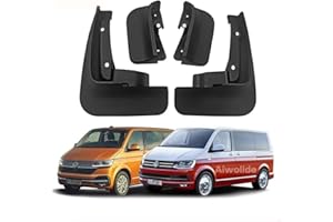 QSLLLY 4 Pcs Car Mud Flaps for Volkswagen VW Transporter Caravelle Multivan T5 T6 2008-2021,Mudguards Fender Splash Flap Dustproof Waterproof Anti-collision External Protection Accessories