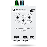 Xtreme Acoustics P1 Dual Channel In-Ear Headphone Amplifier With Switchable Mono/Stereo And Mix Functions,Black