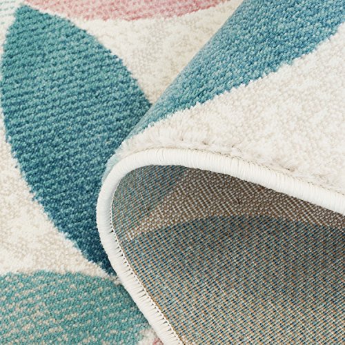 Teppich Modern Designer Wohnzimmer Schlafzimmer Läufer Inspiration Net Pastell Multi Braun NEU, Größe in cm:80 x 300 cm;Farbe:Multi - 3