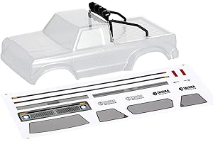 INJORA RC Body Shell Chiaro con Roll Cage per 1/24 RC Crawler Car Axial SCX24 Upgrade Parts