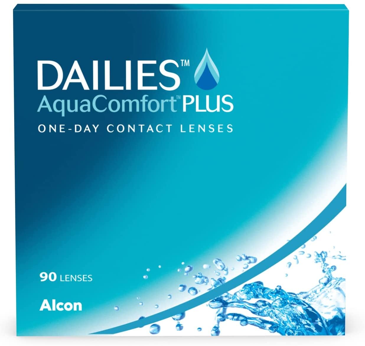 Dailies AquaComfort Plus lenti a contatto giornaliere | 90 lenti | BC 8.7 mm | DIA 14.0 mm | -02.50 diottrie