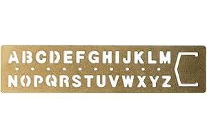 Midori Way Brass Template Alphabet (42169006)