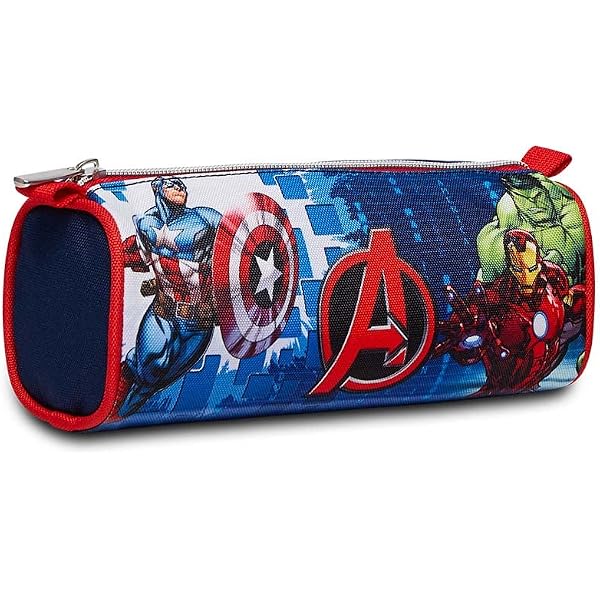 Bagtrotter Trousse Scolaire 2 Compartiments Marvel Spider-Man Noire - Pour Enfants Primaire