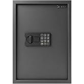 X-BAY XB-5000 Dijital &Ccedil;elik Kasa, B&uuml;y&uuml;k Boy, 500x350x310 mm, LED Aydınlatmalı, Type-C Acil G&uuml;&ccedil;, Ev ve Ofis Kullanımı
