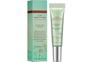 UIEAMSIO Fond de teint crème correcteur de teint CC Cream, SPF 25, Automatique de Teint avec Correction Colorielle, Hydrate tout en atténuant les rougeurs,15 ml