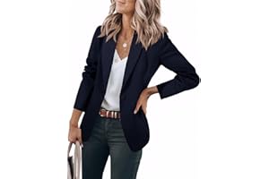 Cicy Bell Womens Casual Blazers Open Front Long Sleeve Work Office Jackets Blazer