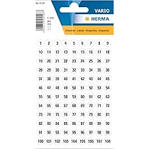 HERMA 2360 multifunctionele etiketten mini (13 x 40 mm, 32 velles, papier, mat) zelfklevend, permanent klevende huishoudelabels voor handschrift, 896 stickers, wit
