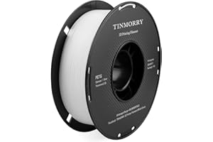 Filamento PETG 1.75mm 1kg, TINMORRY PETG Filamento para impresora 3D, Blanco