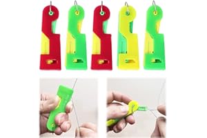 BD-HEREGO Automatic Needle Threader 5 PCS Automatic Needle Threading Device Tool Needle Threaded Thread Device Sewing Needle Threader for DIY Threading Tool and Sewing Machine Needle Fast Lead (Random Color)