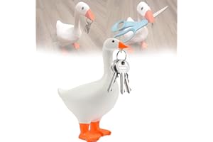 xinrongda Ente Magnetischer Schlüsselhalter, Kreative Schlüsselbrett Organizer, 3D Niedliche Tierfiguren Schlüsselhalter, Einweihungsgeschenke (gelb)
