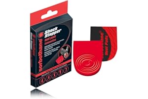 PERFORMANCE HEALTH Sorbothane Talonnettes, Talonnettes Legeres, Pour Le Sport, Évitent Les Blessures, Tendinites, Maux De Dos, Taille 39 à 42, Rouge