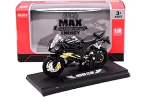 LABDIP Alloy Mini Simulation Motorcycle Motorbike Toy - Creative Cake Decorating Ornament for Child Boys Girls - Intellectual Gift (Black)