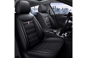 maipula Car Seat Covers For Toyota CHR C-HR 2016-2020 5-Seat Full Set PU Leather Vehicle Cover,(Color:black)