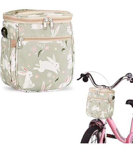 BAMBINIWELT Kinder Lenkertasche – Fahrradtasche für Kinder, Laufradtasche & Lenkerkorb mit Schultergurt – kompatibel mit Puky, Woom & Roller – wasserabweisend & robust, Farbe: Modell 04 Sport & Freizeit