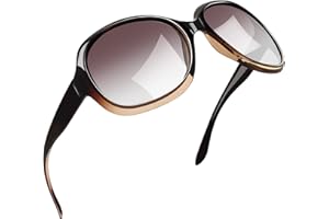 Joopin Lunettes de Soleil Femme Oversize, Grandes Lunettes Soleil Polariées Surdimensionnées Rétro Vintage UV400