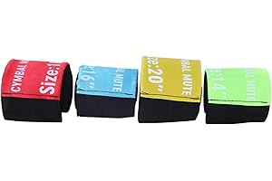 Shipenophy Cymbal Silencer, Drum Cymbal Mute Belt Hi-hat Mute Dampener Pad 14/16/18/20in for Reducing Sound And Prevent Disturbing People Drum Percussion Instrument Accessories