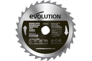 Evolution Power Tools Tarcza do drewna z węglików spiekanych ogólnego zastosowania GW210TCT-30, do piły tarczowej, przecinarki i ukośnicy, 210 mm