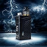 IJOY ® RDTA BOX 100W E-Zigarette Vape Mod Box Kit - Verbesserte RDTA All-in-one elektronische Zigarette Vape Vaporizer Behälter mit VW / TC / Benutzer-Modi - Top Refill 2 ml E Shisha E Cig Vapor Vape Pen Kit - 2600mAh Akku elektronische Zigarette Vapor Pen Kit- Kein Nikotin – Schwarz - 