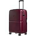 ANTLER - Single Stripe Hard Shell Medium Suitcase - Durable, Lightweight & Expandable, 4 Spinner Wheels - Adjustable Handle, TSA Lock, 68cm - Heather Purple