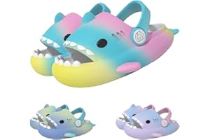 YImoomus Sharklas Originales NiñO, Sharky Chanclas Suela Gruesa Antideslizante, Sharklas Niña Tiburón Verano Zapatillas