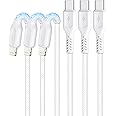 Apple iPhone Fast Charger Cable，3 Pack Level Black USB C to Lightning Cable 6.6FT 20W Fasting Charging iPhone Cable for iPhon