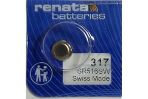 BEST PRICE SQUARE Renata Batterie/Uhrenbatterie, Swiss Made, Größe: 5,8 x 1,6 mm, Ref. Renata 317 (995 030)