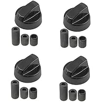 SOOTOP 4 Manopole Per Fornelli In Lega Di Zinco – Foro Asse 6mm – Sostituzione Interruttori Stufa A Gas Argento