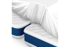 HOMCA Liebesbrücke für Matratzen mit Spannbettlaken 200x200cm, Matratzenkeil Ritzenfüller Matratzenbrücke, Verbindung zweier Einzelmatratzen zu einem Doppelbett, Bettbrücke - 30cm Tiefe Tasche