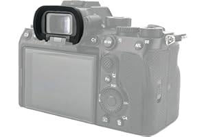 JJC Augenmuschel aus weichem Silikon für Sony Alpha A1 A1II A9III A7RV A7SIII A7IV ILCE-1 ILCE-1M2 ILCE-7RM5 ILCE-7SM3 ILCE-7M4 Vollrahmen spiegellose Kamera ersetzt Sony FDA-EP19 Okular
