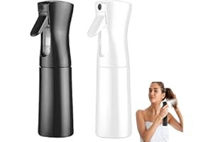 BAVOOTY Butelka z rozpylaczem do włosów, butelki z rozpylaczem, rozpylacz mgły, pusta butelka z rozpylaczem do ciągłej wody, wielokrotnego użytku, butelka z rozpylaczem do stylizacji włosów, roślin,