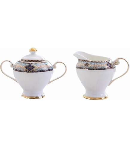 Pot à lait/Pot à crème haute porcelaine Berry Blanc Floral,Végétal