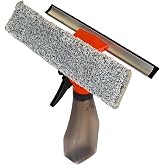 Grothe Spreyli Camsil &Ccedil;ekpas Deterjan Su Hazneli Silikonlu &Ccedil;ek&ccedil;ek Microfiber Araba Cam Ayna Temizleyici 28 cm