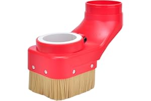 Daedalus NL330 CNC Dust Shoe, Spindle Dust Shoe Cover Cleaner for CNC Router 80 mm Spindle Motor Milling Machine Engraving Tool, Red