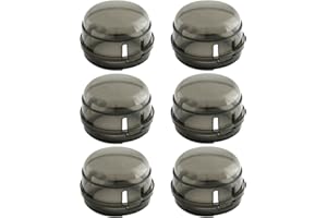 CYMYGS 6 Pcs Child Safety Cooker Knob Covers, Heat-Resistant Stove Guard Protectors for Gas Hob, Prevent Kids & Pets from Turning on The Stove, Easy Fit Device for Kitchen Safety (Black) (Black)
