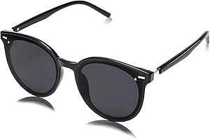 SOJOS Klassisch Retro Runde Sonnenbrille Damen Herren Groß Brille SJ2067