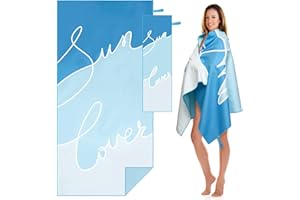 KULAMO Ręcznik plażowy z mikrofibry – bardzo duży, bez piasku, lekki, przyjazny w podróży ręcznik plażowy, niezbędny ręcznik plażowy z palmą, dla dzieci, dorosłych, rodziny, na podróż, siłownię, basen