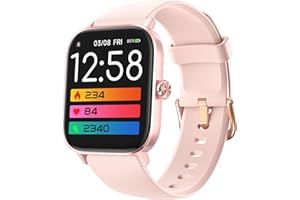 Amzhero Fitness Smart Watch for Women Men with Bluetooth Call, 24/7 Heart Rate, Blood Oxygen, Sleep Step Tracker, 100 Sports Modes, IP68 Waterproof Fitness Tracker Compatible with Android and iOS