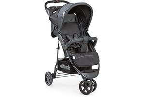 hauck Citi Neo II Carro 3 Ruedas Ultraligero - Silla de Paseo Ligera hasta 22 Kilos - Carrito Bebe desde Nacimiento Reclinable - Se Pliega con Una Mano - Cesta XL hasta 3 kg - Negro