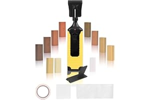 A ABLUMEN Laminat Reparatur, Hartwachs Vinyl Holz Reparaturset Parkett Reparaturset Wachs Holzkitt Loch Ausbessern Kratzreparatur für Laminat, PVC Vinylboden, Parkett Schäden Ausbessern, Holz Möbel Fußboden