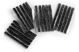 PRO BIKE TOOL Kit di Riparazione Pneumatici Senza Camera d'Aria per Pneumatici da Bicicletta, 20 Tappi per Corda – 2 opzioni – Tappi Neri o Pancetta per Bici da Strada e da Montagna