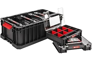 PAFEN Qbrick System 6 pudełek do przechowywania + 6 pudełek do przechowywania małych pomieszczeń z pokrywką