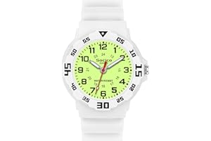 SOCICO Montre Enfant Apprentissage Éducative pour Fille Garçon,30M /3ATM Étanche Time Teacher Analogique Montres Bracelet pour Garçon