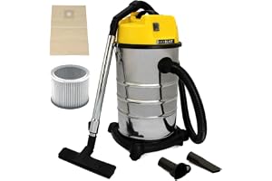 MAXBLAST 30L Våt och Torr Industridammsugare 1400w för Professionellt Bruk Professionell Högpresterande Med eller Utan Dammpå