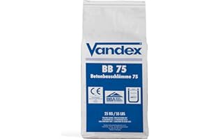 Vandex BB75 Tanking Slurry (25 kg) Water Resistant Cement Concrete, Masonry (Basements, Ponds, tanks, Water and Sewage Treatment)