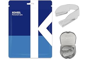 KOHEEL AIR Ultralätt vikt bettskena mot tandgnissling, ingen avkokning krävs, tandskena mot bruxism, klämskena för natten, 10 stycken