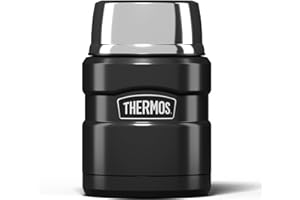 Thermos Stainless King Food Flask, 470ml Capacity - Sleek Multi- Purpose Flask for Daily Food Prep - Durable Stainless Steel with Classic Gun Metal Finish - Ideal for On-the-Go Meals & Drinks
