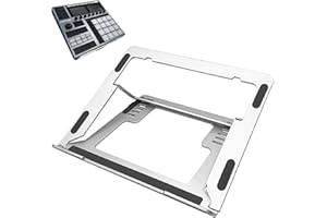 Musiin Support pliable pour contrôleur de batterie compatible avec NI Maschine MK3, Ableton Push3, Akai MPC One+, MPC Live 3, Behringer Mixer, support pliable portable en aluminium solide
