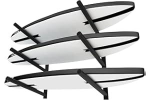 TWO STONES Rack per tavola da Surf per Parete, Appendiabiti per tavola da Surf Funziona Come Supporto o Supporto per shortboard, Skimboard e Longboard (CJ-OT2202)