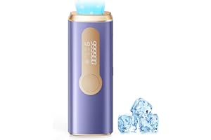 Haarlosy Epilatore Luce Pulsata con Ghiaccio, 3 IN 1 IPL Epilatore Laser per Donna e Uomo, 9 Livelli di Energia Regolabile Adatto a Corpo, Viso, Ascelle, Gambe Sensibili (Ametista)