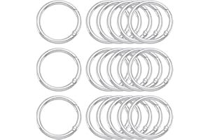 SOFPLATE 1 scatola 20 pezzi 40mm Moschettone Rotondo Clip A Scatto Argento Molla O Anelli Chisusura In Lega Metallicass Portachiavi Portachiavi Mini Clip Fibbia Gancio per Borsa Tracolla Borsa Chisavi